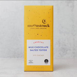 Specialty Chocolate Bar Milk Chocolate Salted Toffee