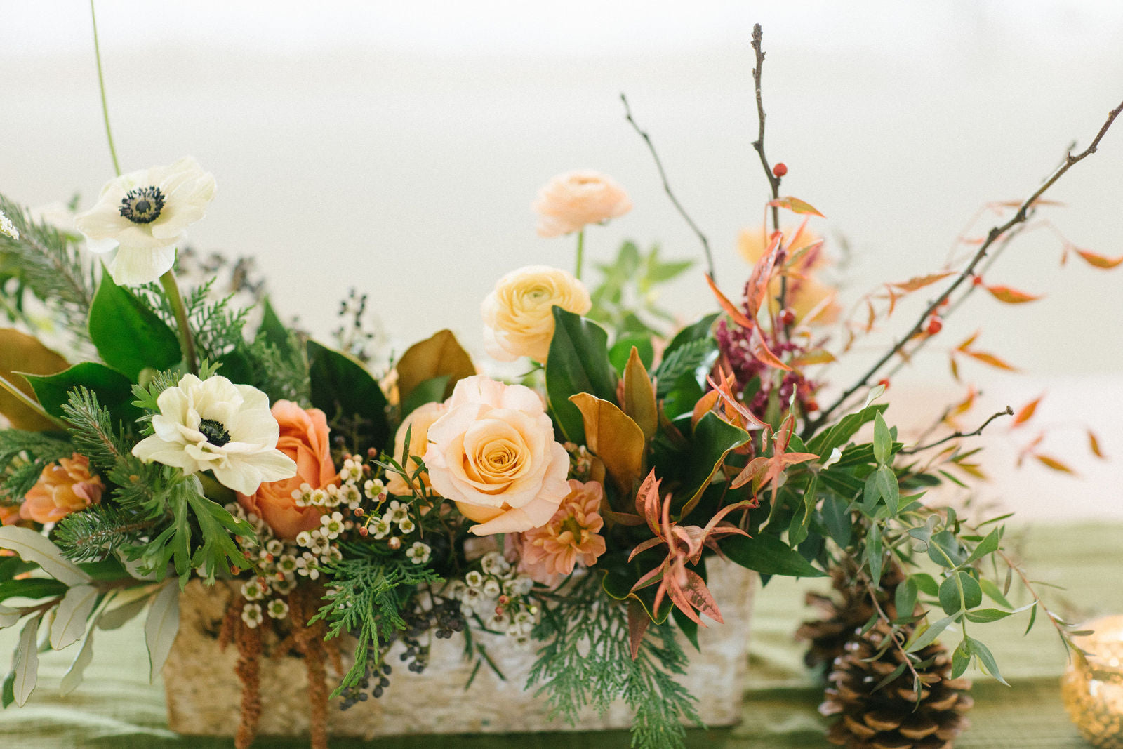 Long & Low Centerpiece – Flower Frenzy on